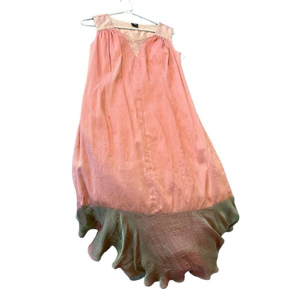 CoVelo Clothing NWT Sleeveless Diamond A-Line Maxi Dress Salmon Medium Formal - Picture 4 of 11